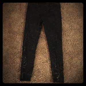 Yoga pants , flower pattern